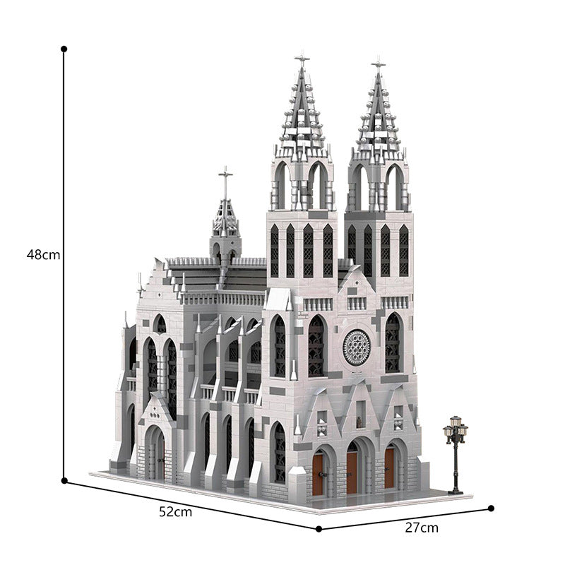 Gothic Cathedral Building Kit | LEGO-Compatible MOC - 4