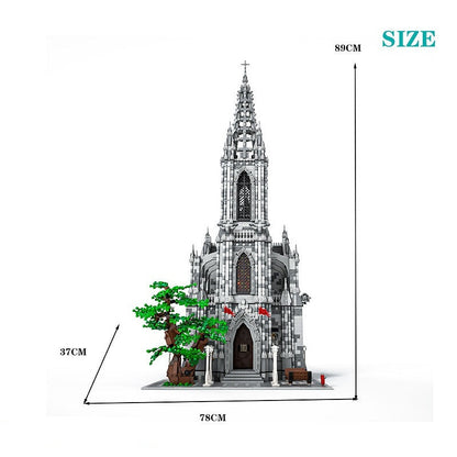 Gothic Cathedral MOC Building Kit | Large Scale Architecture Model - 6