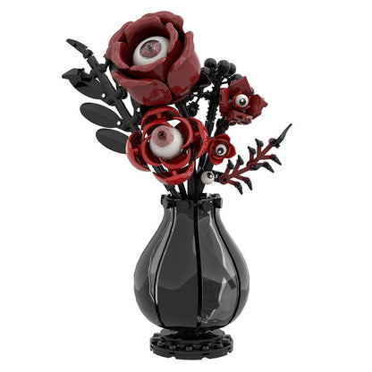 Gothic Eye Flower MOC Building Kit | Dark Fantasy Floral Display Model - 1