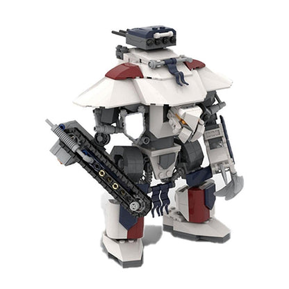 Gothic Heavy Combat Walker MOC Mecha Building Kit | Grimdark Robot Model - 1