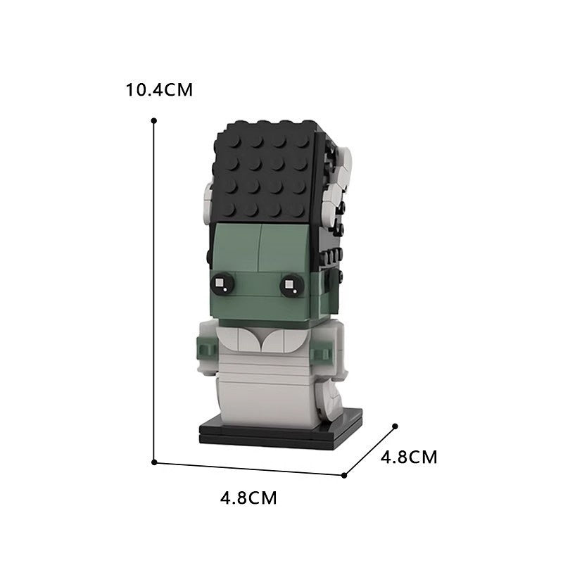 Gothic Lab Monster and Bride Bundle Horror BrickHeadz Building Kit | LEGO-Compatible MOC - 3