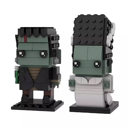 Gothic Lab Monster and Bride Bundle Horror Building Kit | Compatible MOC - 1