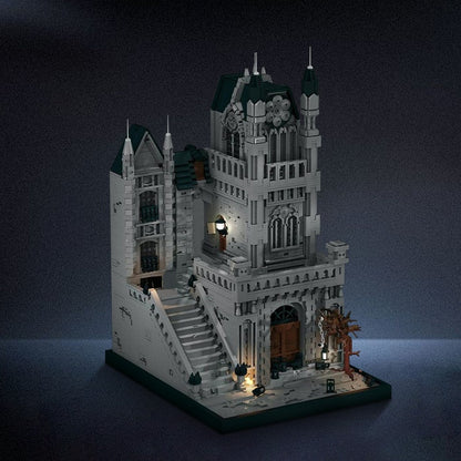 Gothic Plague City Diorama Haunted Victorian Street Building Kit | Compatible MOC - 1