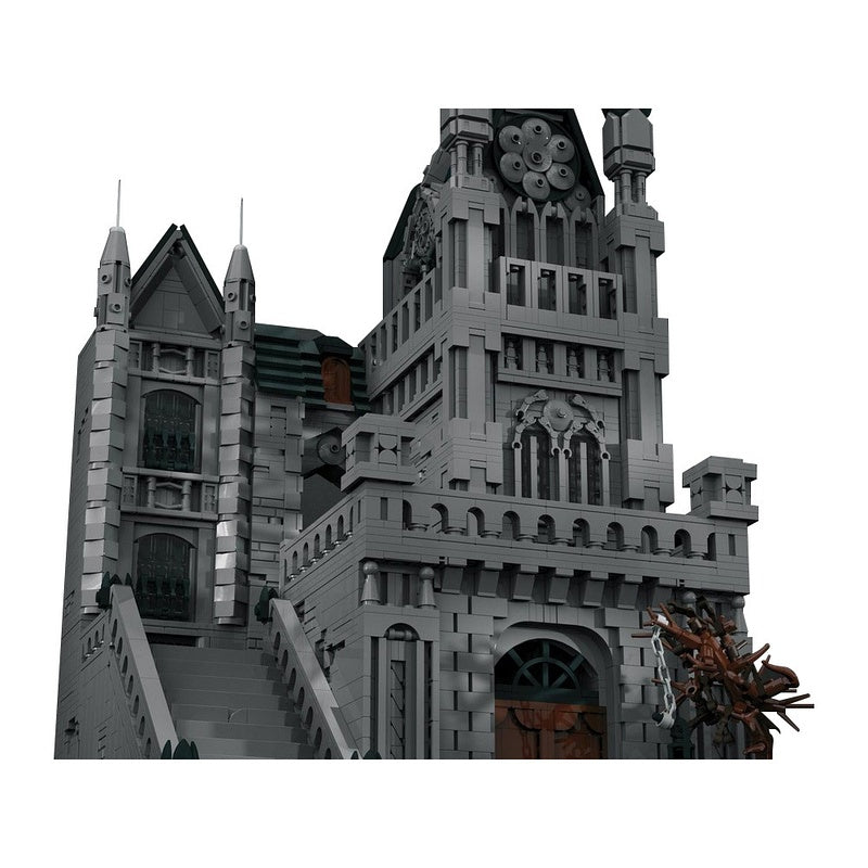 Gothic Plague City Diorama Haunted Victorian Street Building Kit | Compatible MOC - 4