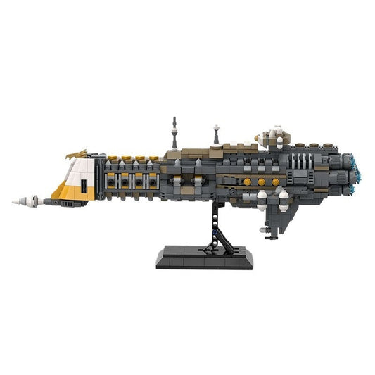 Gothic Space Cruiser MOC Building Kit | Dark Sci-Fi Capital Ship Model - 1