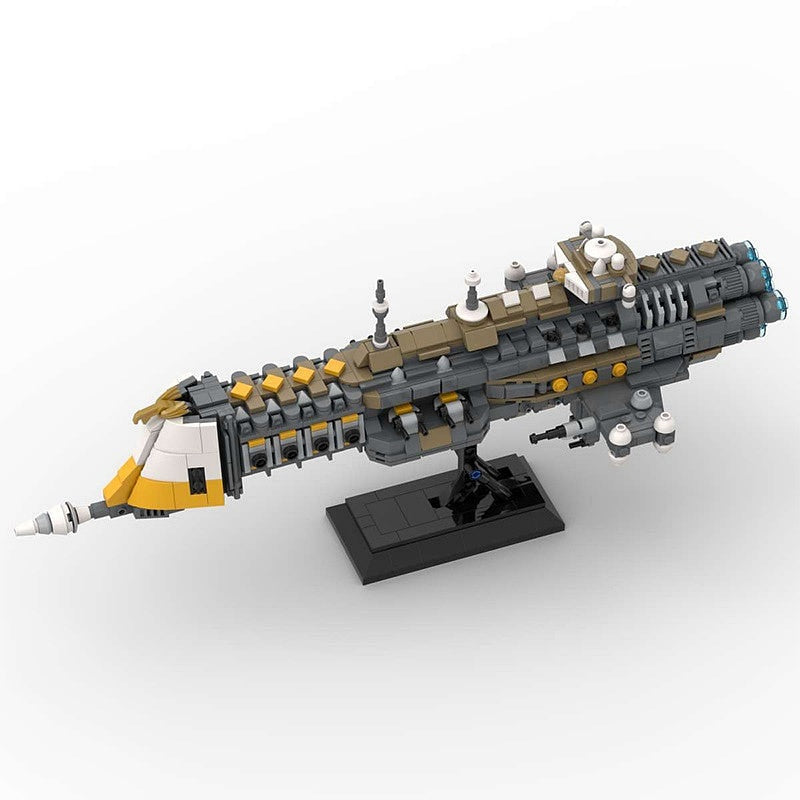 Gothic Space Cruiser MOC Building Kit | Dark Sci-Fi Capital Ship Model - 2