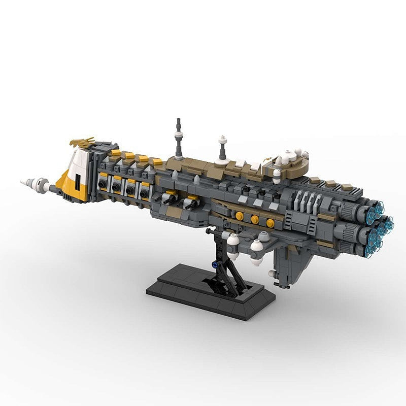 Gothic Space Cruiser MOC Building Kit | Dark Sci-Fi Capital Ship Model - 5