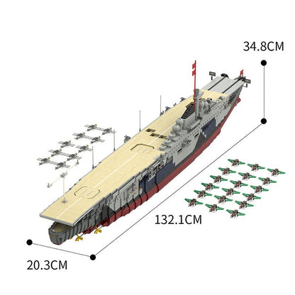 Graf Zeppelin Fleet Aircraft Carrier MOC Building Kit | Naval Model - 4