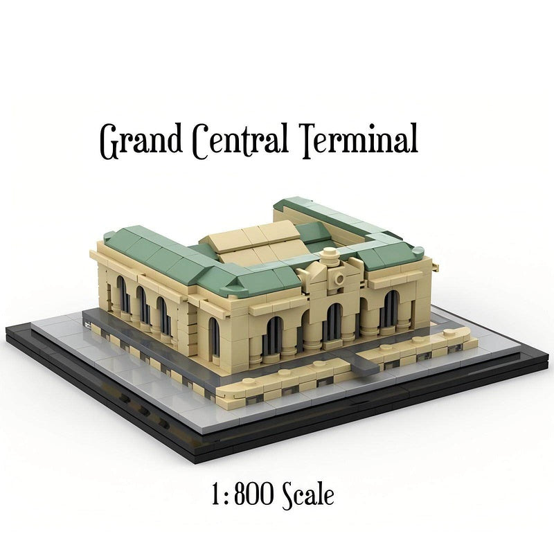 Grand Central Terminal Station Building Kit | 1:800 Scale LEGO-Compatible MOC - 4