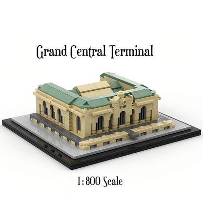 Grand Central Terminal Station Building Kit | 1:800 Scale LEGO-Compatible MOC - 4
