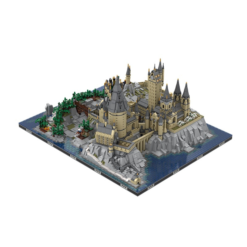 Grand Cliffside Fantasy Castle MOC Architecture Building Kit - 3