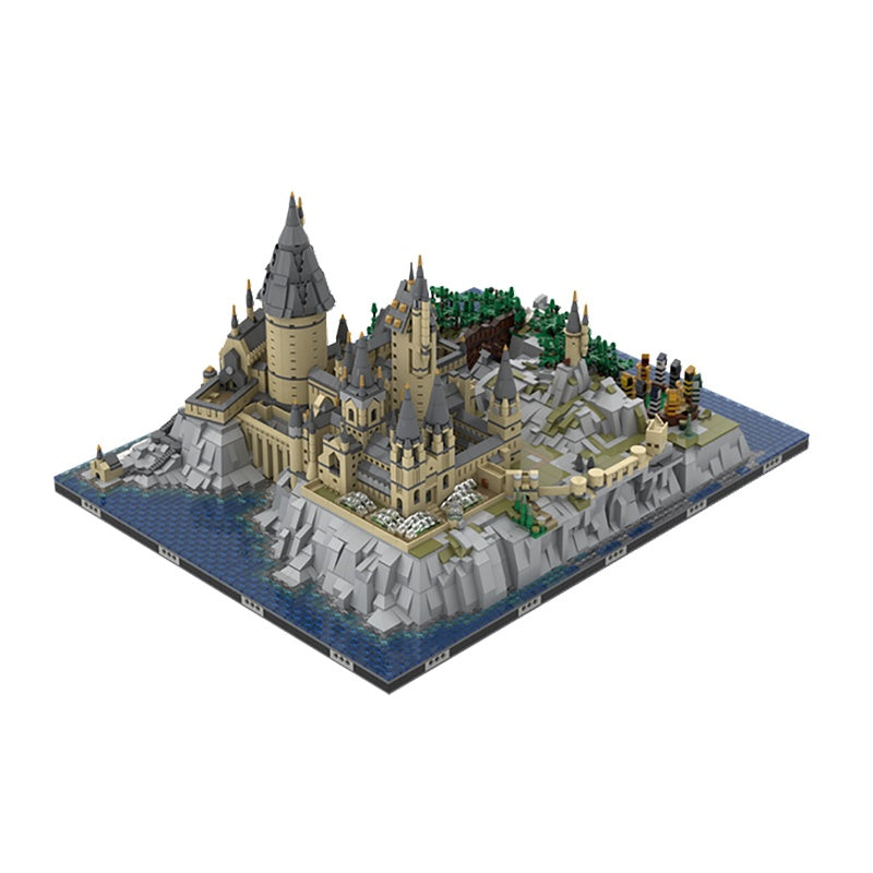 Grand Cliffside Fantasy Castle MOC Architecture Building Kit - 4