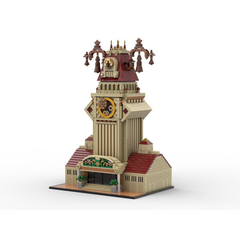 Grand Clock Tower Station MOC Landmark Architecture Building Kit - 1