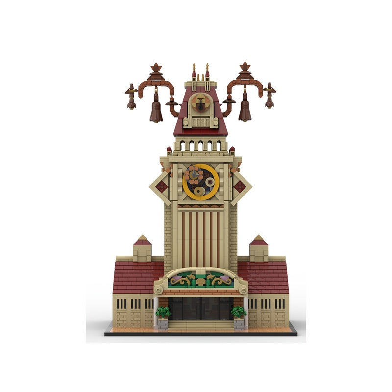 Grand Clock Tower Station MOC Landmark Architecture Building Kit - 3