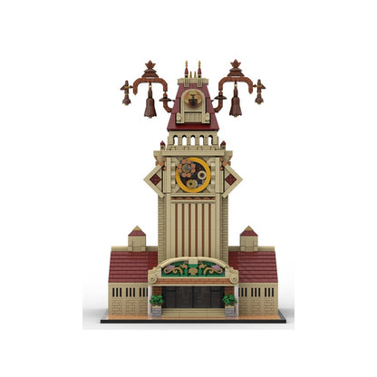 Grand Clock Tower Station MOC Landmark Architecture Building Kit - 3