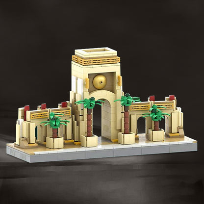 Grand Theme Park Entrance Gate MOC Building Kit | Landmark Model - 2