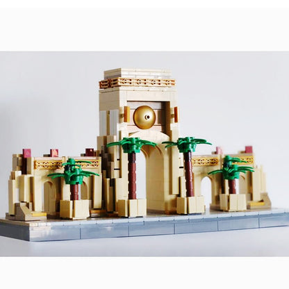 Grand Theme Park Entrance Gate MOC Building Kit | Landmark Model - 3