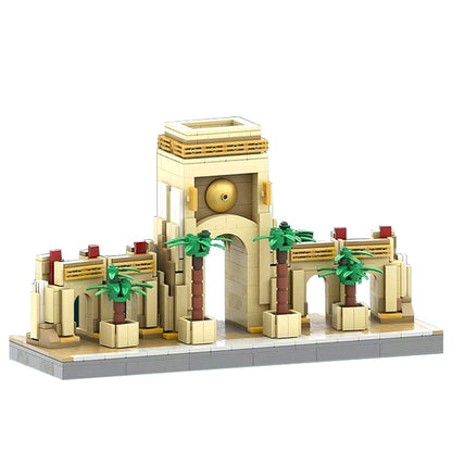 Grand Theme Park Entrance Gate MOC Building Kit | Landmark Model - 5
