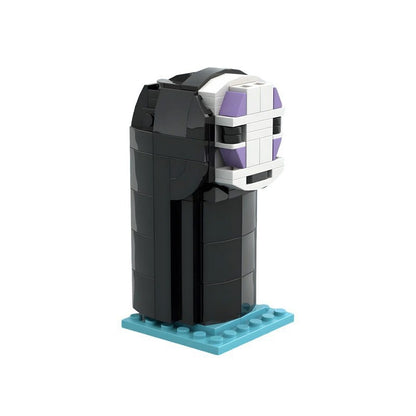 Gray-Haired Sorceress & Masked Spirit Cube Character MOC Building Kit - 3