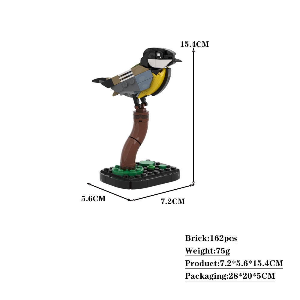 Great tit Building Kit | LEGO-Compatible MOC - 2