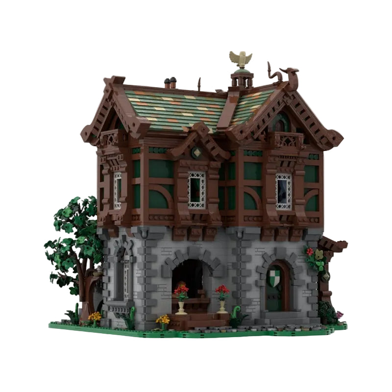 Green Dragon Medieval Bakery MOC Building Kit - 1