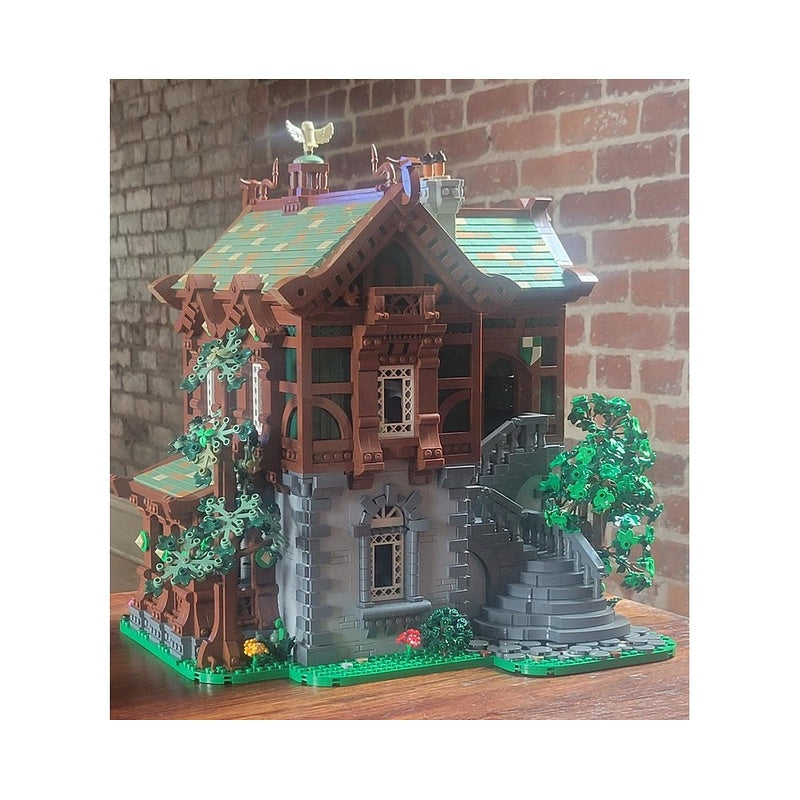 Green Dragon Medieval Bakery MOC Building Kit - 4