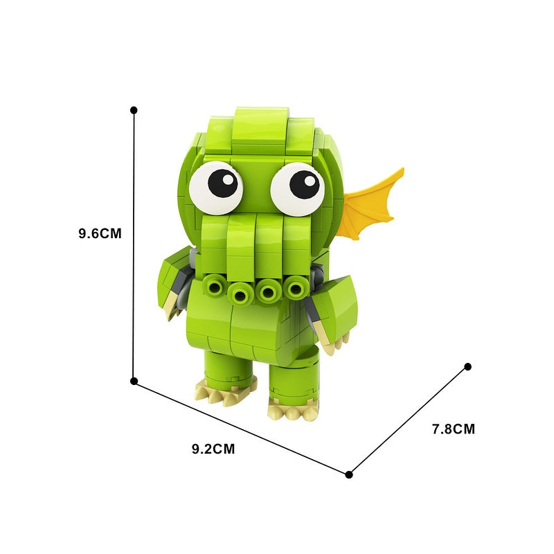 Green Tentacled Elder Monster MOC Building Kit - 2