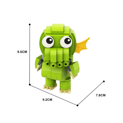 Green Tentacled Elder Monster MOC Building Kit - 2