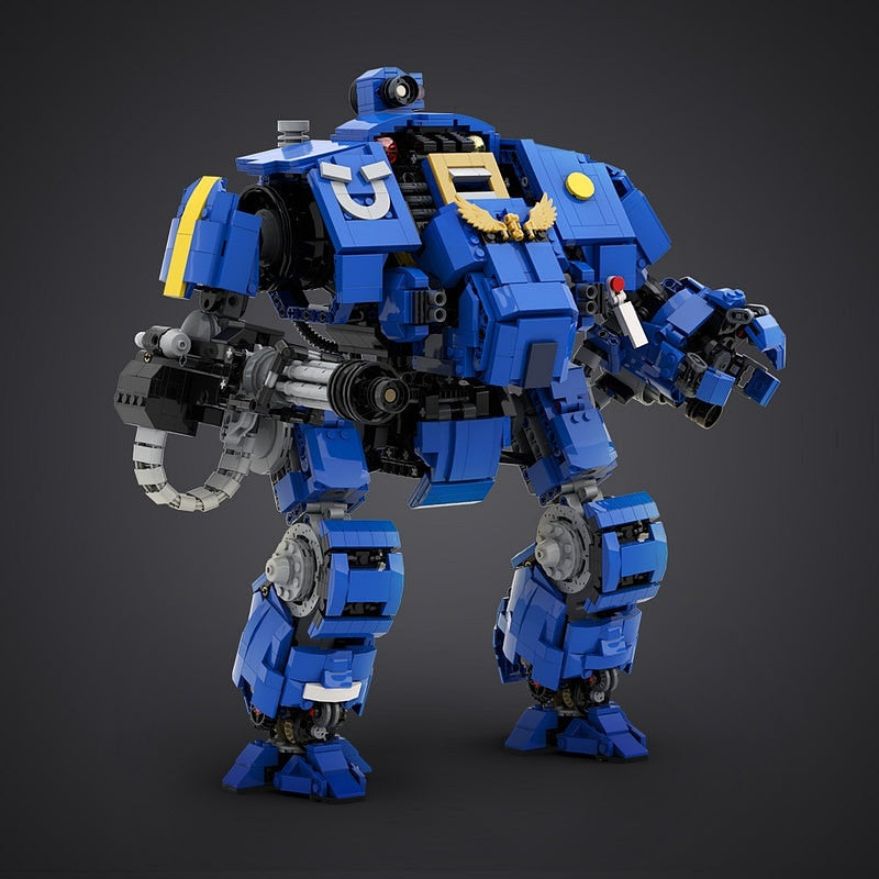 Grimdark Cybernetic Walker Mech MOC Robot Building Kit | Sci-Fi Model - 3