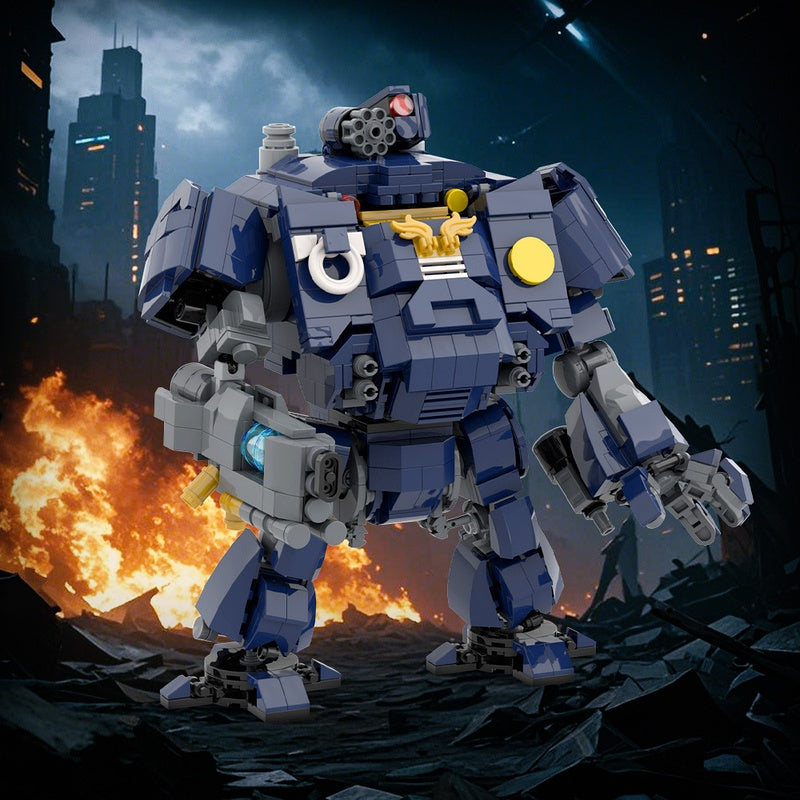 Grimdark Heavy Armored Dreadnought Mecha MOC Building Kit - 3