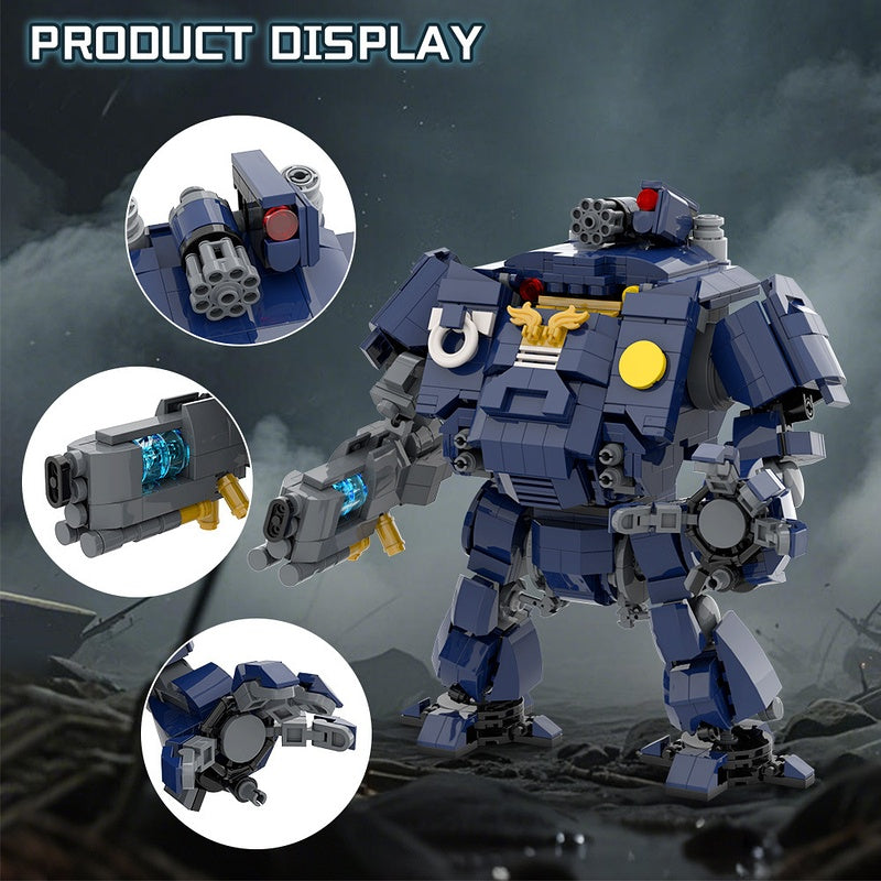 Grimdark Heavy Armored Dreadnought Mecha MOC Building Kit - 4