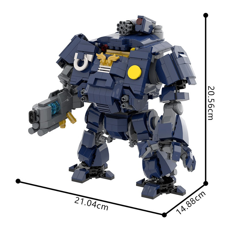 Grimdark Heavy Armored Dreadnought Mecha MOC Building Kit - 5