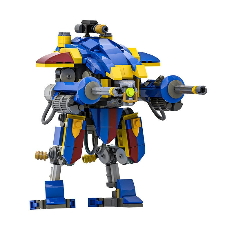 Grimdark Knight Mech Walker Building Kit | LEGO-Compatible MOC - 2