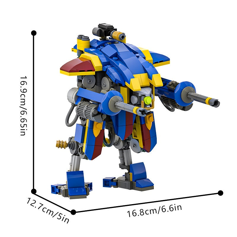 Grimdark Knight Mech Walker Building Kit | LEGO-Compatible MOC - 4