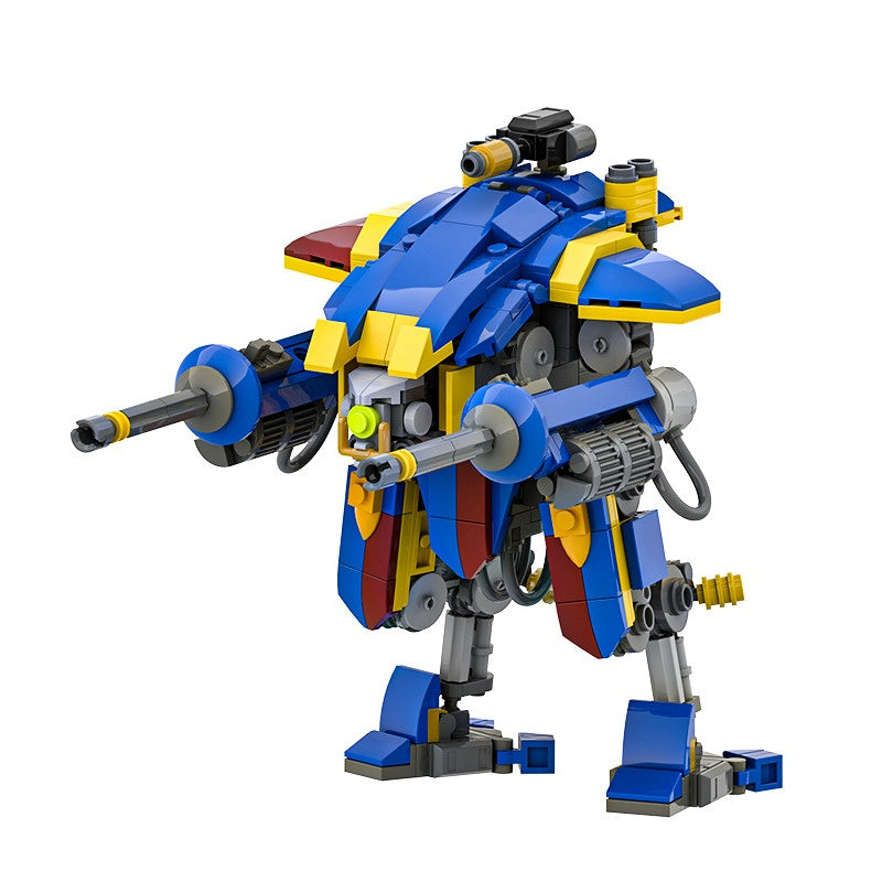 Grimdark Knight Mech Walker Building Kit | LEGO-Compatible MOC - 5