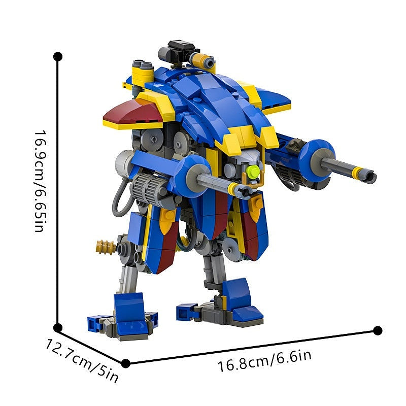 Grimdark Knight Mech Walker MOC Building Kit | Fantasy Robot Model - 3