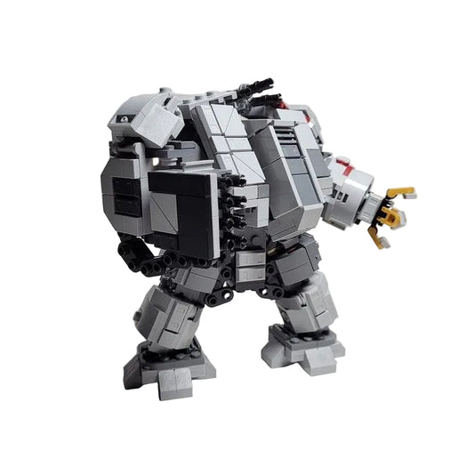 Grimdark Missile Pod & Power Hammer Mech MOC Building Kit - 1