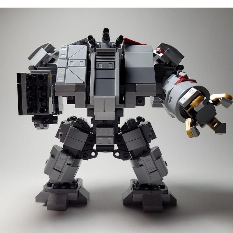Grimdark Missile Pod & Power Hammer Mech MOC Building Kit - 2