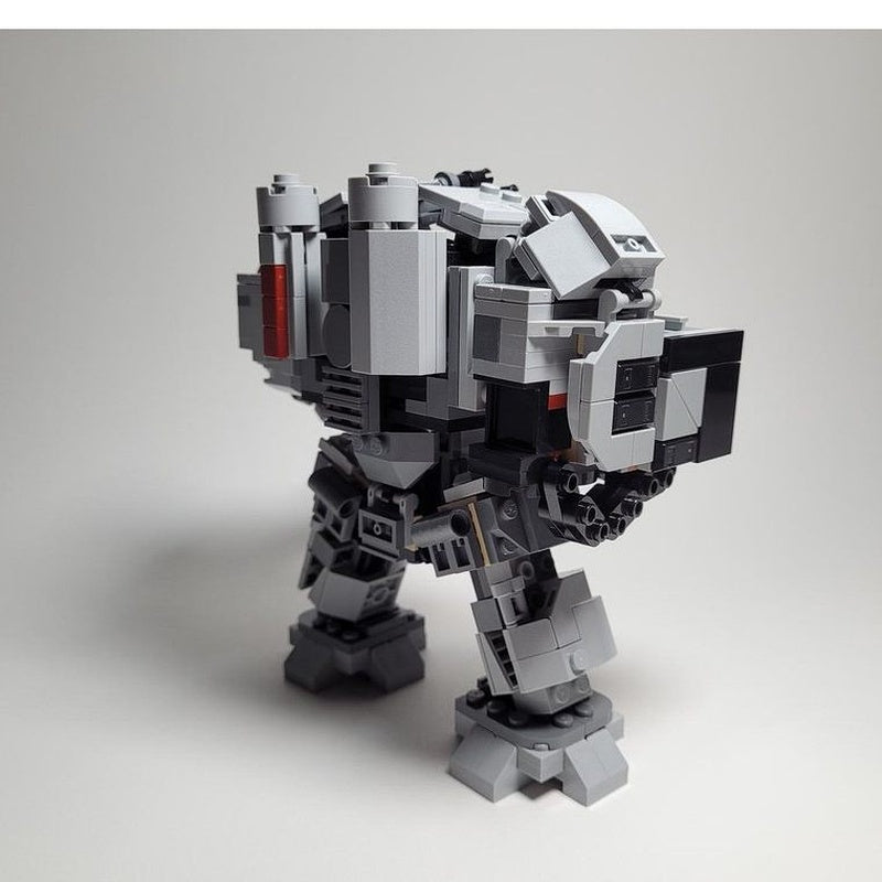 Grimdark Missile Pod & Power Hammer Mech MOC Building Kit - 4