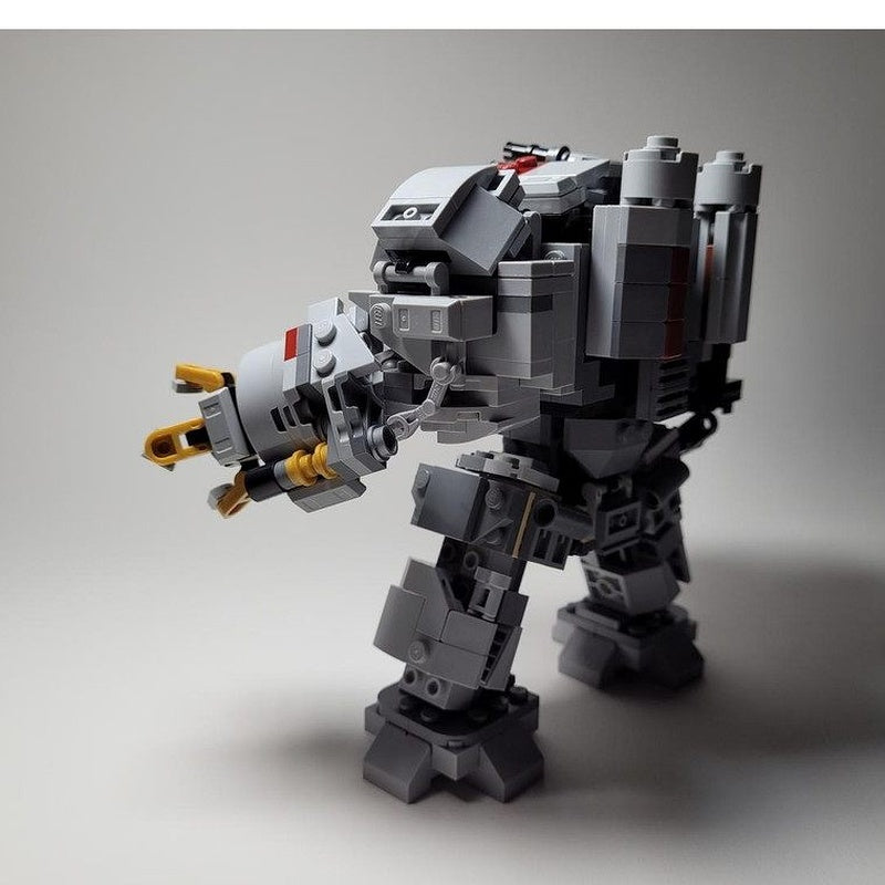 Grimdark Missile Pod & Power Hammer Mech MOC Building Kit - 5