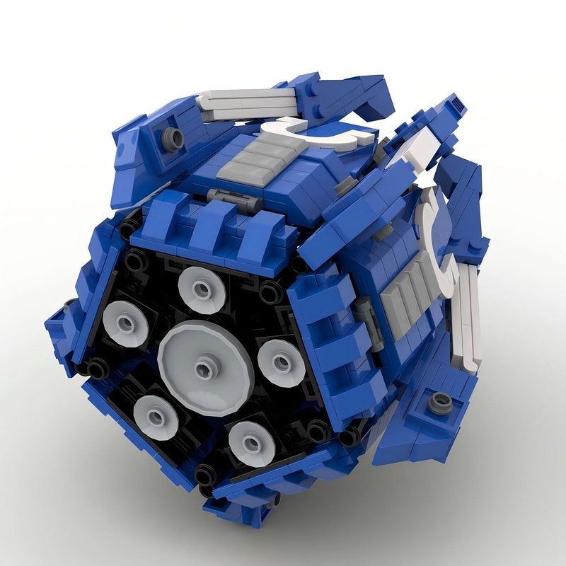 Grimdark Orbital Drop Pod Building Kit | LEGO-Compatible MOC - 4
