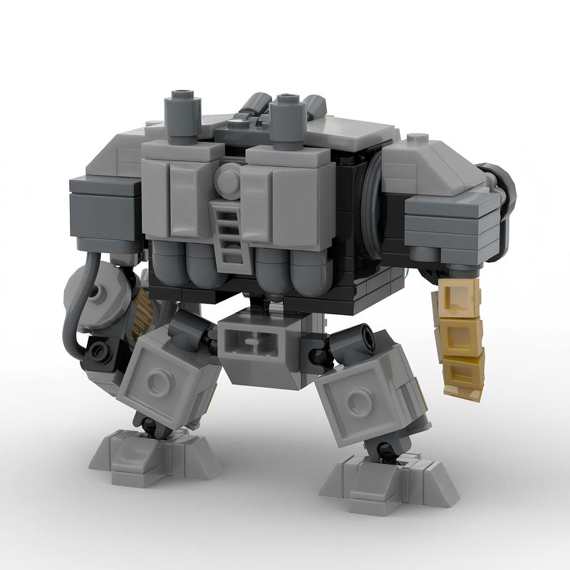 Grimdark Sacred Knight Armored Mech Walker Building Kit | LEGO-Compatible MOC - 2