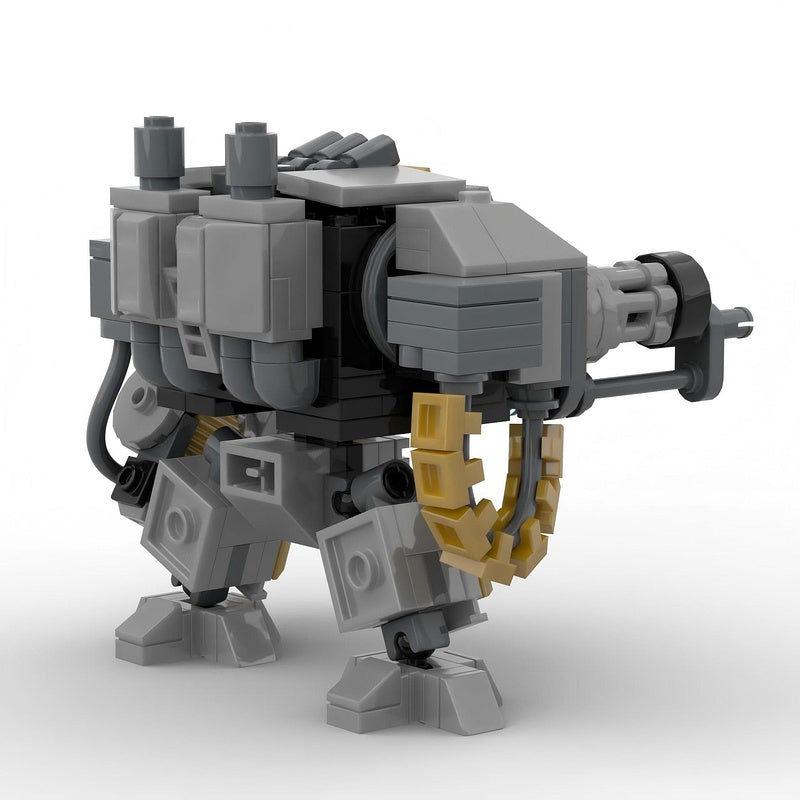 Grimdark Sacred Knight Armored Mech Walker Building Kit | LEGO-Compatible MOC - 3