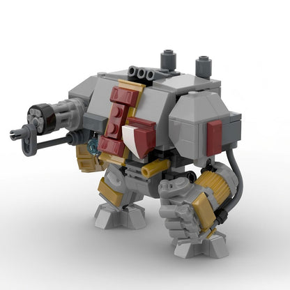 Grimdark Sacred Knight Armored Mech Walker Building Kit | LEGO-Compatible MOC - 5