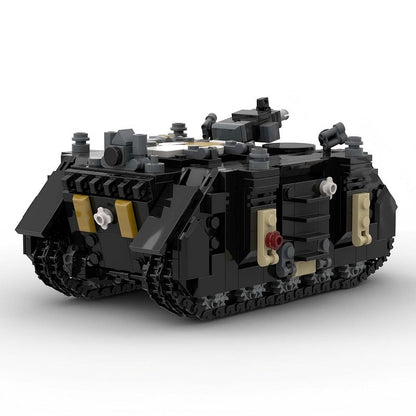 Grimdark Sci-Fi Armored APC Siege Carrier MOC Building Kit - 3