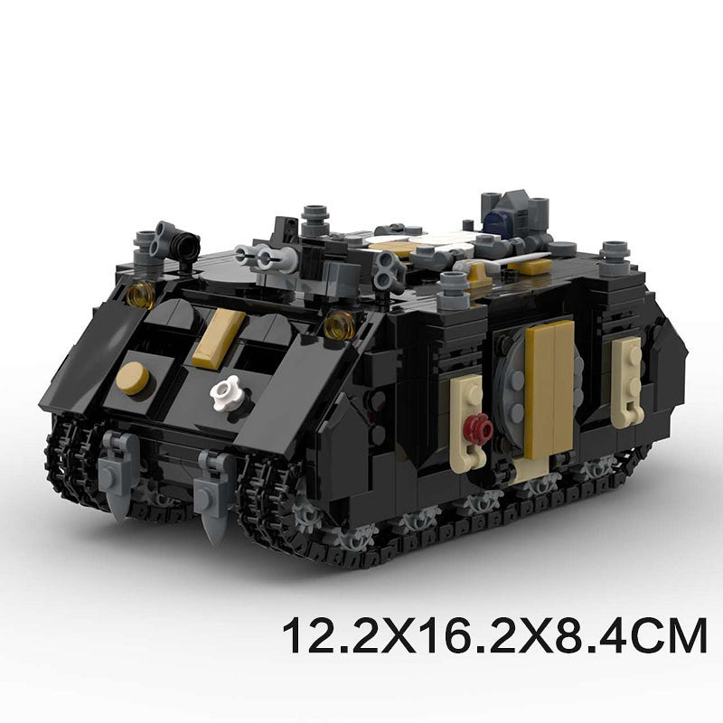 Grimdark Sci-Fi Armored APC Siege Carrier Vehicle Building Kit | LEGO-Compatible MOC - 5