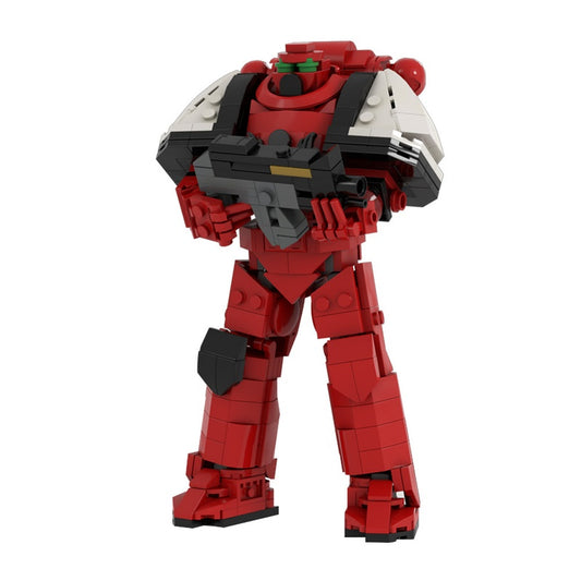 Grimdark Sci-Fi Armored Space Warrior Building Kit | LEGO-Compatible MOC - 3