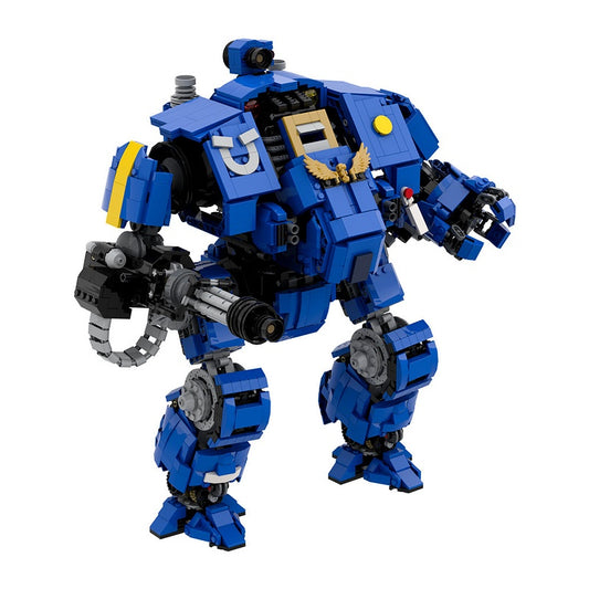 Grimdark Sci-Fi Cybernetic Walker Mech Building Kit | LEGO-Compatible MOC - 4