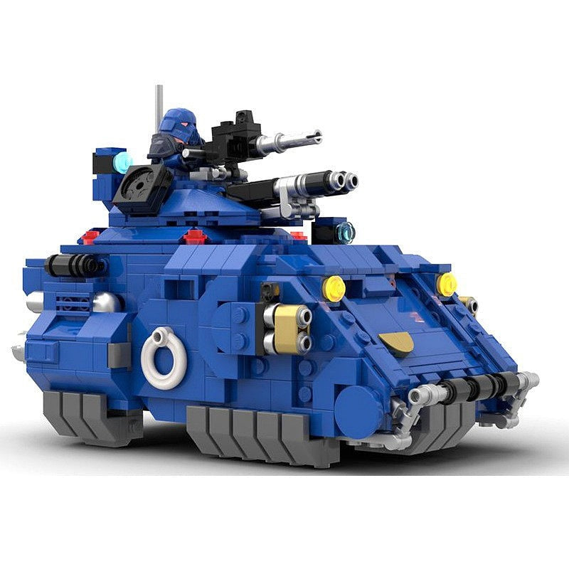 Grimdark Sci-Fi Hover Tank MOC Building Kit | Space Combat Vehicle - 3