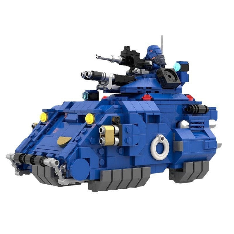 Grimdark Sci-Fi Hover Tank MOC Building Kit | Space Combat Vehicle - 4
